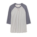 Silber-Marineblau - Front - Alternative Apparel Herren T-Shirt Dugout Vintage 50-50