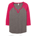 Kohle Vintage-Pink - Front - Alternative Apparel Damen T-shirt Outfield Vintage 50-50