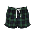 Marineblau-Grün - Front - Skinni Fit - Shorts für Damen