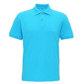 Türkis - Front - Asquith & Fox Mens SuperWeiches Polo Shirt