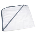 Weiß- Anthrazite - Front - A&R Towels Baby und Kleinkind komplett Sublimation Kapuzen Handtuch.