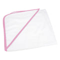 Weiß -Pink - Front - A&R Towels Baby und Kleinkind komplett Sublimation Kapuzen Handtuch.