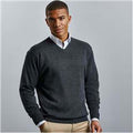 Dunkles Marineblau - Back - Russell Collection Herren Strick Pullover-Sweatshirt
