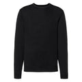 Schwarz - Front - Russell Collection Herren Strick Pullover-Sweatshirt