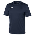 Marineblau-Weiß - Front - Lotto Junior Kinder Unisex Delta Jersey T-Shirt