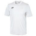 Weiß-Zinn - Front - Lotto Junior Kinder Unisex Delta Jersey T-Shirt