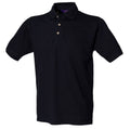 Marineblau - Front - Henbury Herren Polo-Shirt, unifarben