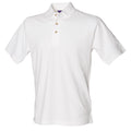 Weiß - Front - Henbury Herren Polo-Shirt, unifarben