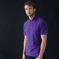 Violett - Back - Henbury Herren Polo-Shirt, unifarben