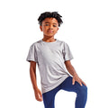 Silber meliert - Side - TriDri Kinder Performance T-Shirt