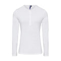 Weiß - Front - Premier Damen T-Shirt Long John, langärmlig