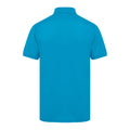 Mittelblau - Back - Henbury Herren Polo-Shirt, Kurzarm