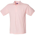 Pink - Front - Henbury Herren Polo-Shirt, Kurzarm