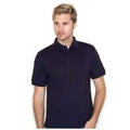 Marineblau - Side - Henbury Herren Polo-Shirt, Kurzarm