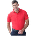Vintage Rot - Side - Henbury Herren Polo-Shirt, Kurzarm