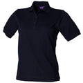 Marineblau - Back - Henbury Damen Polo Shirt