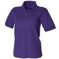 Violett - Back - Henbury Damen Polo Shirt