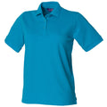 Türkis - Front - Henbury Damen Polo Shirt
