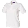 Weiß - Front - Henbury Damen Polo Shirt
