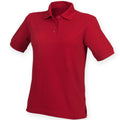 Vintage Rot - Front - Henbury Damen Polo Shirt
