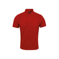 Rot - Front - Premier Herren Coolchecker Piqué-Poloshirt mit CoolPlus