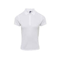 Weiß - Front - Premier Damen Polo-Shirt Coolchecker mit CoolPlus