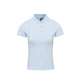 Hellblau - Front - Premier Damen Polo-Shirt Coolchecker mit CoolPlus