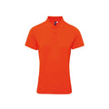Orange - Front - Premier Damen Polo-Shirt Coolchecker mit CoolPlus