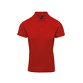 Rot - Front - Premier Damen Polo-Shirt Coolchecker mit CoolPlus