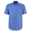 Azure Blau - Front - Kustom Kit Herren Kurzarm Arbeits Oxford Shirt