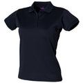 Marineblau - Front - Henbury Damen Coolplus® Polo-Shirt - Polohemd,