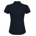 Marineblau - Back - Henbury Damen Coolplus® Polo-Shirt - Polohemd,