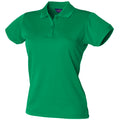Kellygrün - Front - Henbury Damen Coolplus® Polo-Shirt - Polohemd,