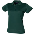 Flaschengrün - Front - Henbury Damen Coolplus® Polo-Shirt - Polohemd,