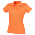 Orange - Front - Henbury Damen Coolplus® Polo-Shirt - Polohemd,