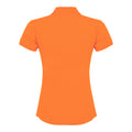 Orange - Back - Henbury Damen Coolplus® Polo-Shirt - Polohemd,