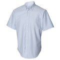 Blau - Front - Henbury Herren Hemd - Oxfordhemd, enganliegend, kurzärmlig