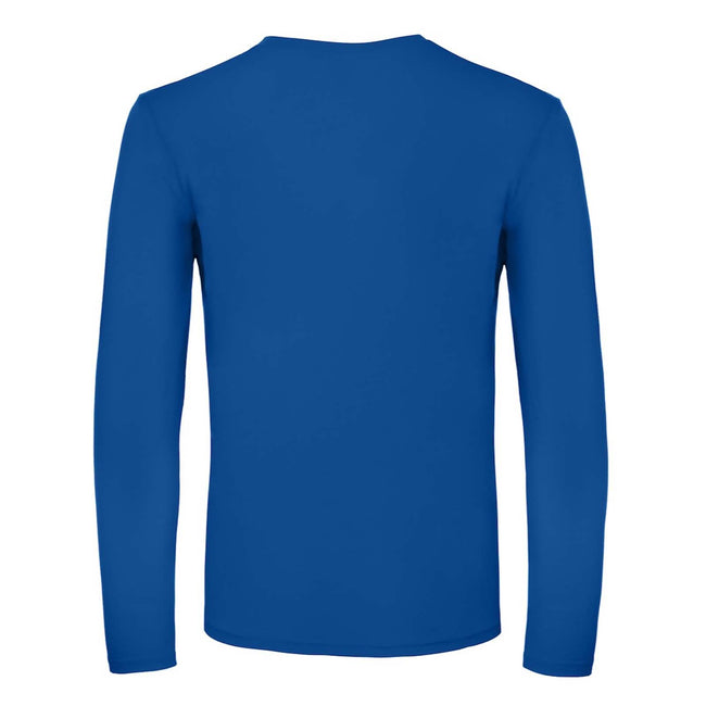Königsblau - Back - B&C Herren Langarm-T-Shirt #E150