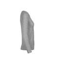 Grau meliert - Side - B&C Damen Langarmshirt #E150