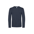 Marineblau - Front - B&C Herren Langarm-T-Shirt #E190
