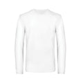 Weiß - Front - B&C Herren Langarm-T-Shirt #E190
