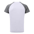 Weiß-Schwarz meliert - Back - TriDri Herren Kontrast Ärmel Performance T-Shirt