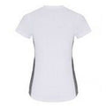 Weiß-Schwarz meliert - Back - TriDri Damen Performance T-Shirt mti Kontrast-Einsatz, kurzärmlig