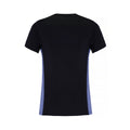 Marineblau-Blau meliert - Back - TriDri Damen Performance T-Shirt mti Kontrast-Einsatz, kurzärmlig