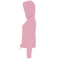 Rosa - Side - TriDri Damen Oversize-Kapuzenpullover in Crop-Länge