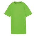 Limette - Front - Spiro Jungen T-Shirt  Performance Aircool