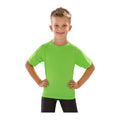 Limette - Side - Spiro Jungen T-Shirt  Performance Aircool
