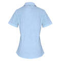 Hellblau - Back - Premier - Bluse für Damen kurzärmlig