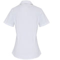 Weiß - Back - Premier - Bluse für Damen kurzärmlig