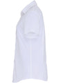 Weiß - Side - Premier - Bluse für Damen kurzärmlig